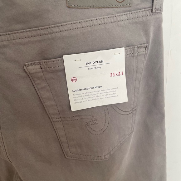 AG The Dylan Sueded Stretch Sateen Straight Fit Pants - Picture 7 of 8